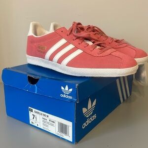 Adidas Women's Gazelle OG w Pink and White Inside  Sneakers sz 7.5
